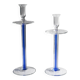 2 IVV Italia Glass Candleholders - 1980s