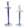 2 IVV Italia Glass Candleholders - 1980s