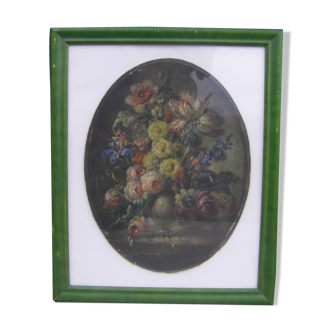 Peinture de fleurs ancienne