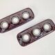 Vintage Tealight Holders in Ceramic from Bay Keramik, 1960s, Set of 2
