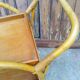 Rolling table in rattan