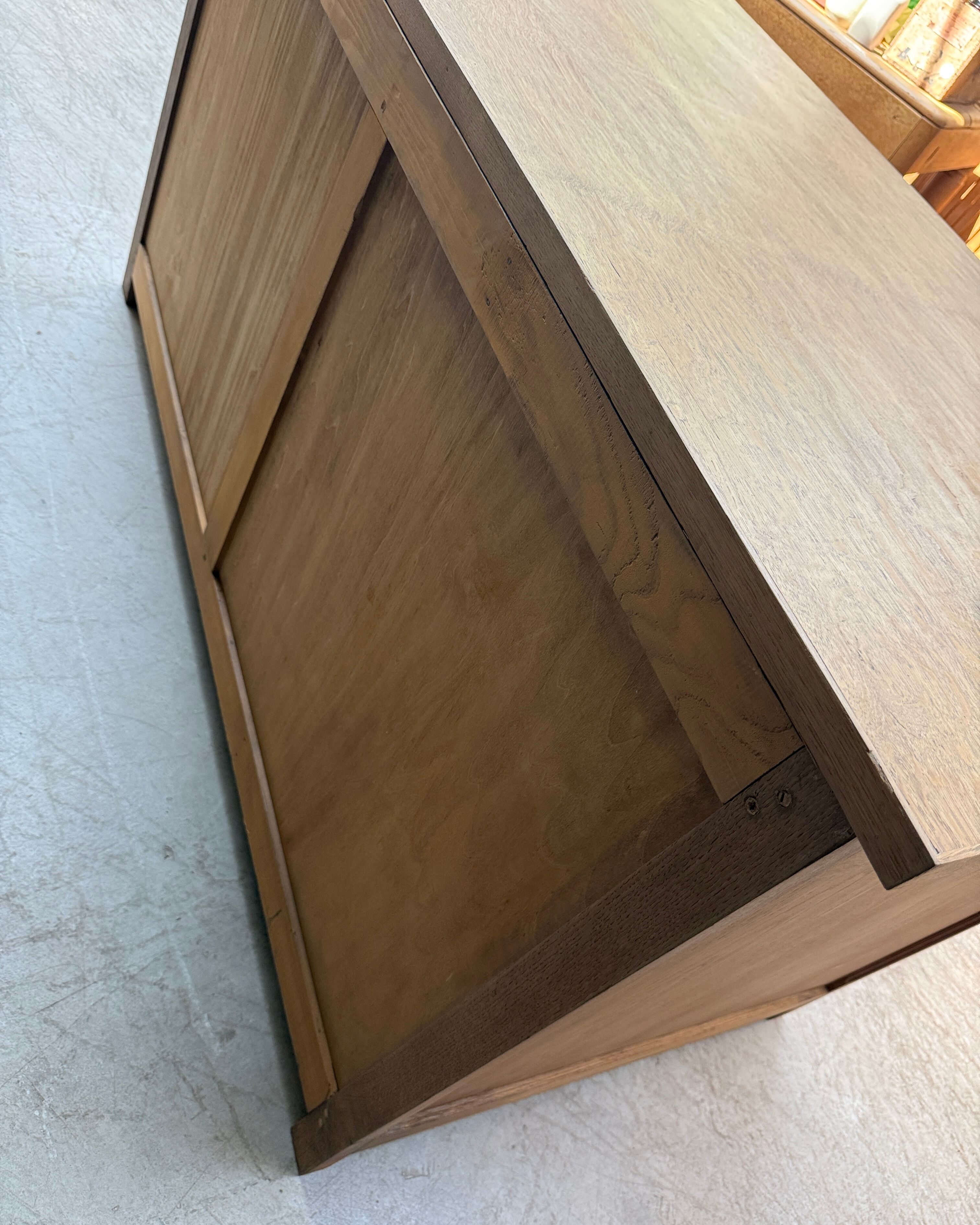 Renovated oak workbench island