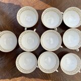 Set of coffee cups dough and enamels from Limoges