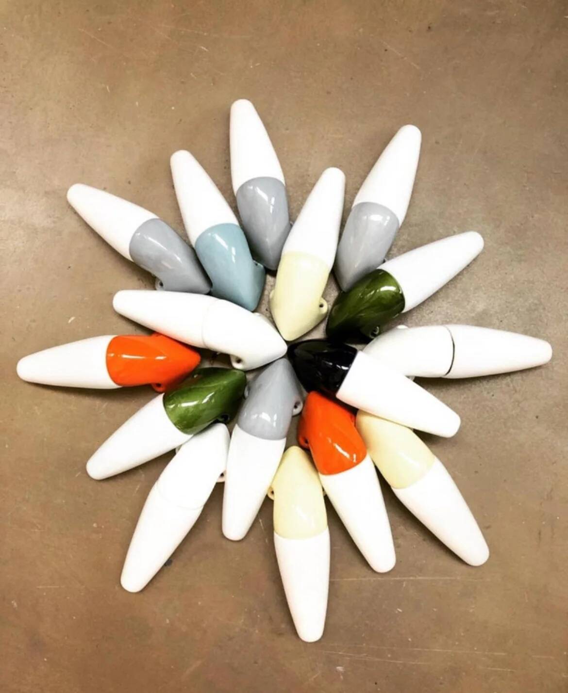 Vintage Ifö of Sweden ceramic bathroom lamps with opaline shades from the 1960s