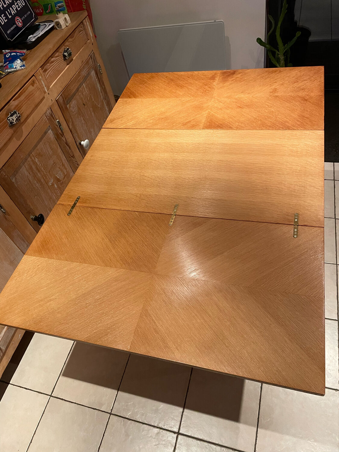 Table basse à système Révélation vintage Design Albert Ducrot année 50/60