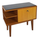 Mid-Century kastje J.D. Freese met klep en zwart opaline glas