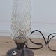 Lampe en verre texturé et métal. Année 60-70