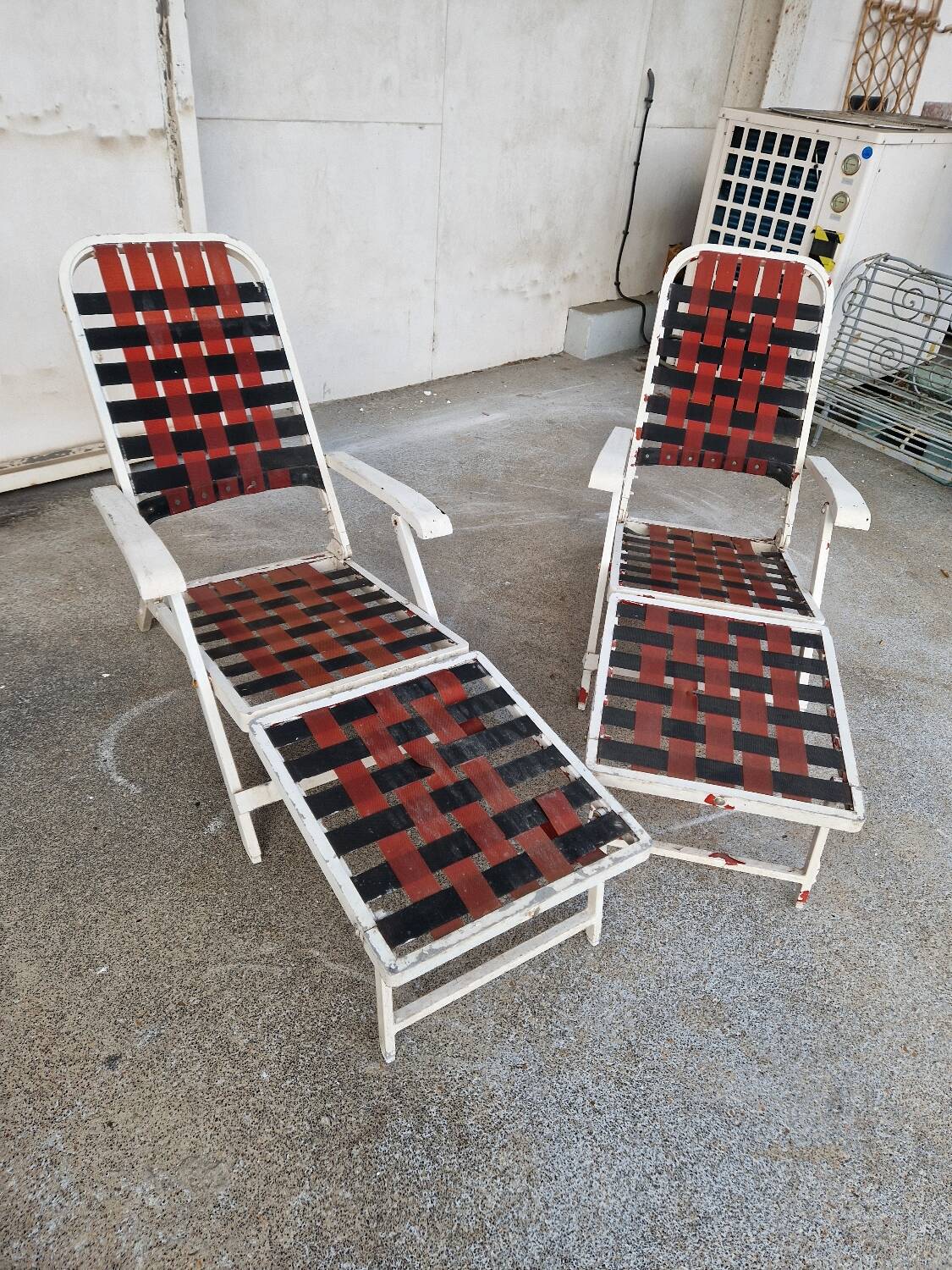 Two Deck Chairs From The Liner France