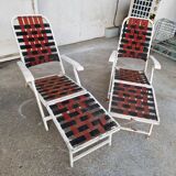 Two Deck Chairs From The Liner France