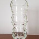 70s molded glass vase