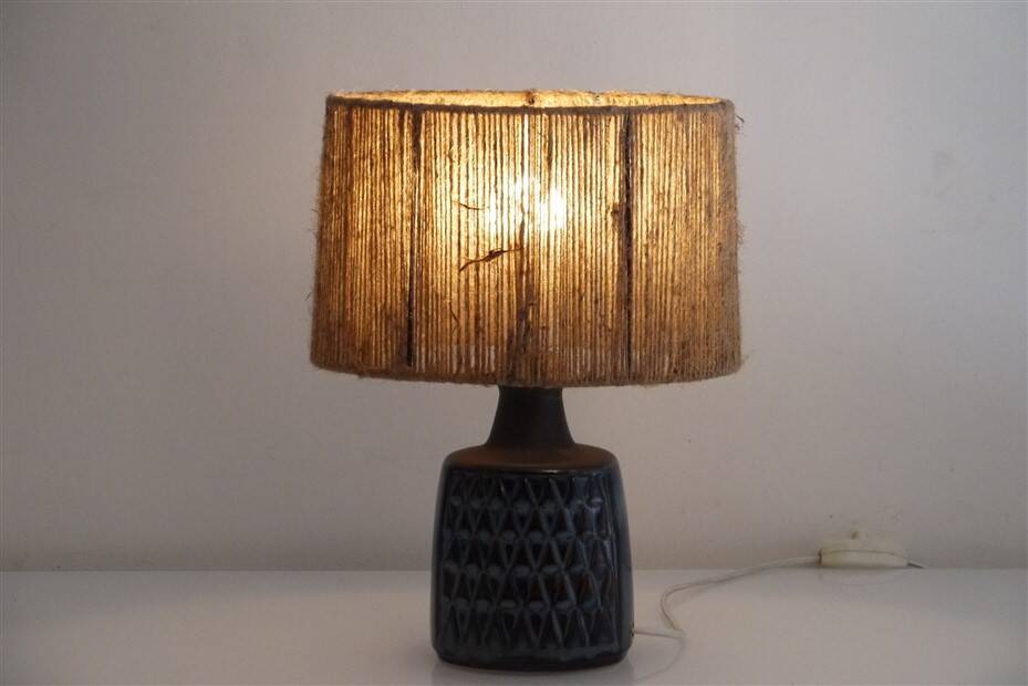 Lampe danoise en ceramique de Einar Johansen 1960