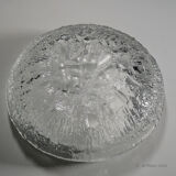 Frosted glass bowl 'Lunaria' by Tapio Wirkkala for Iittala 1972