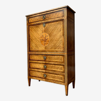 Writing desk in marquetry of Louis XVI XVIII century