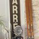 Pair of vintage Rossignol Hickory wooden skis