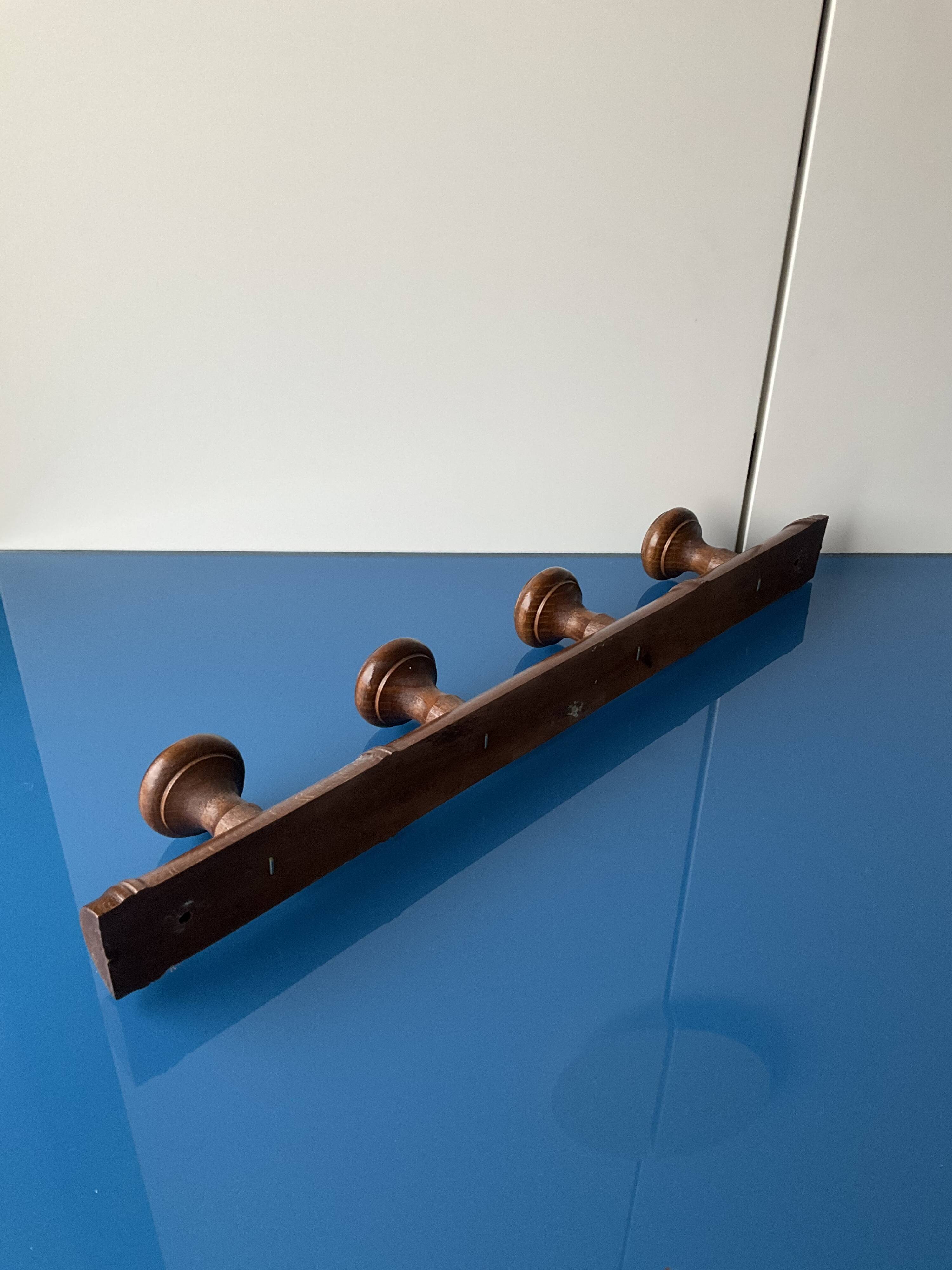 Vintage wall coat rack