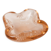 Murano ashtray, pink with bubbles, 1960, 7.5cm