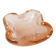 Murano ashtray, pink with bubbles, 1960, 7.5cm