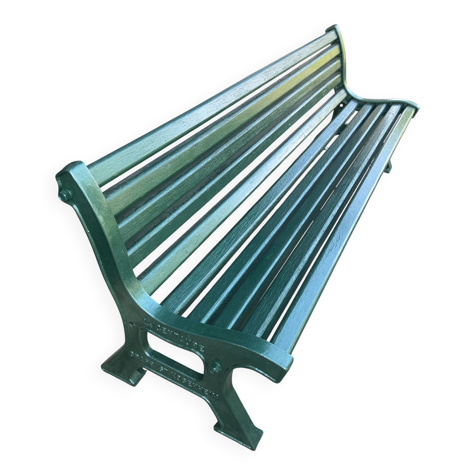 Banc public le centaure vintage en fonte