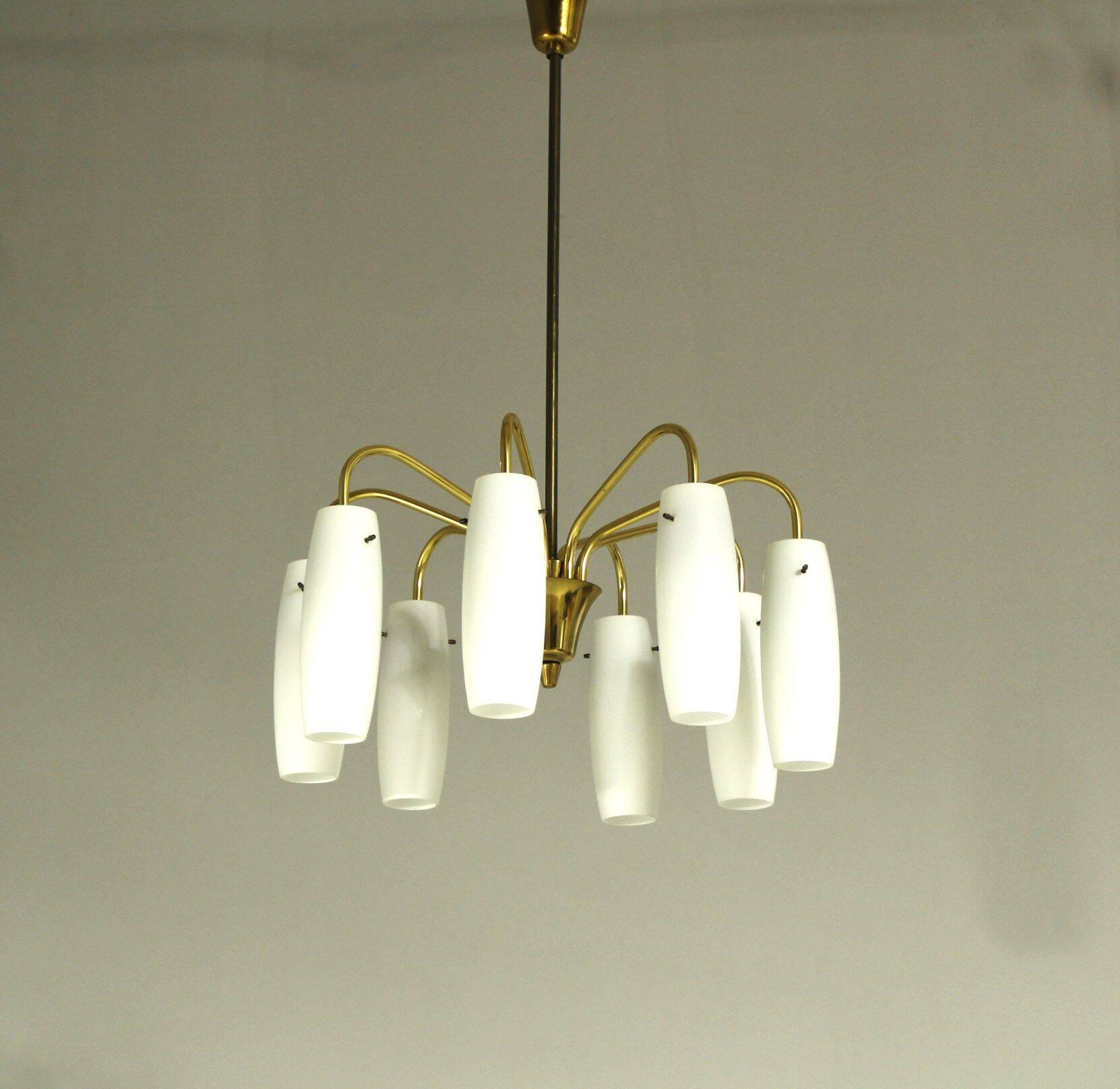 Lampe à Suspension en Laiton des Années 1960 provenant d'Autriche