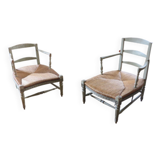 2 Duchess armchairs broken end 18 th