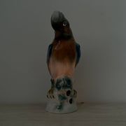 Lampe à parfum vintage en porcelaine oiseau, années 1950