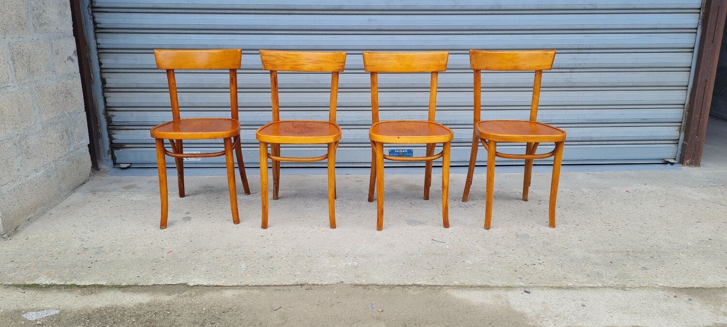 Set of 4 Baumann bistro chairs