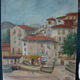 Oil on canvas representing Menton 1952