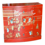 Curved red Chinese furniture
