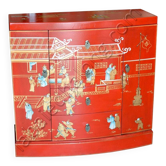 Curved red Chinese furniture