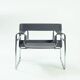 Wassily b3 lounge chair in grey by Marcel Breuer