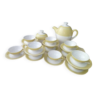 Vintage earthenware coffee service complete 12 cups