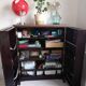 Mahogany bar cabinet