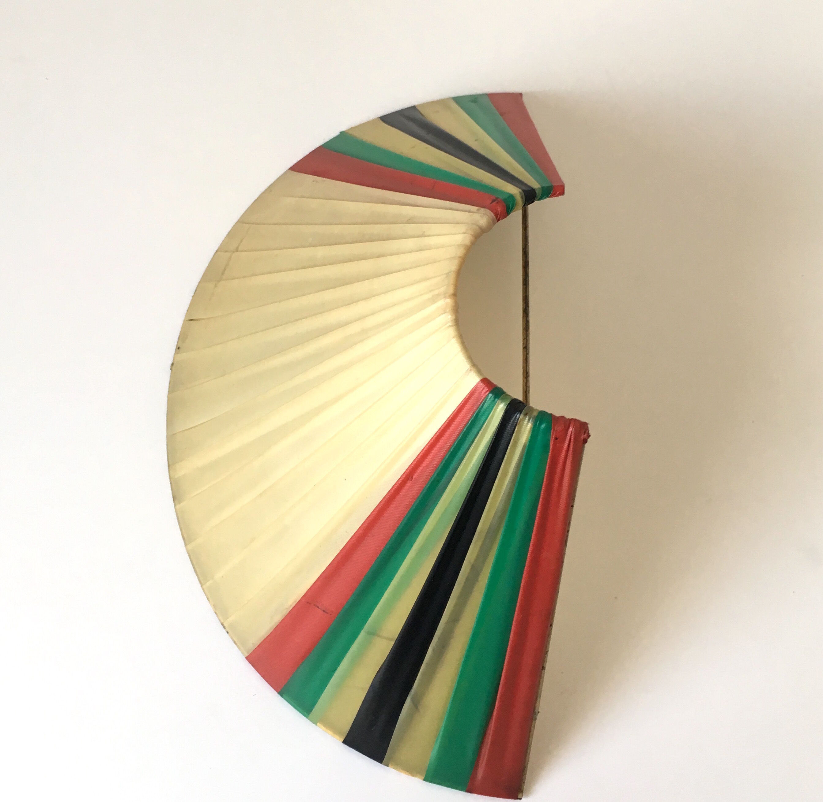 Wall light vintage 50's 60's shade with scoubidou straps