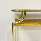 Mid Century Modern Rattan Console Table