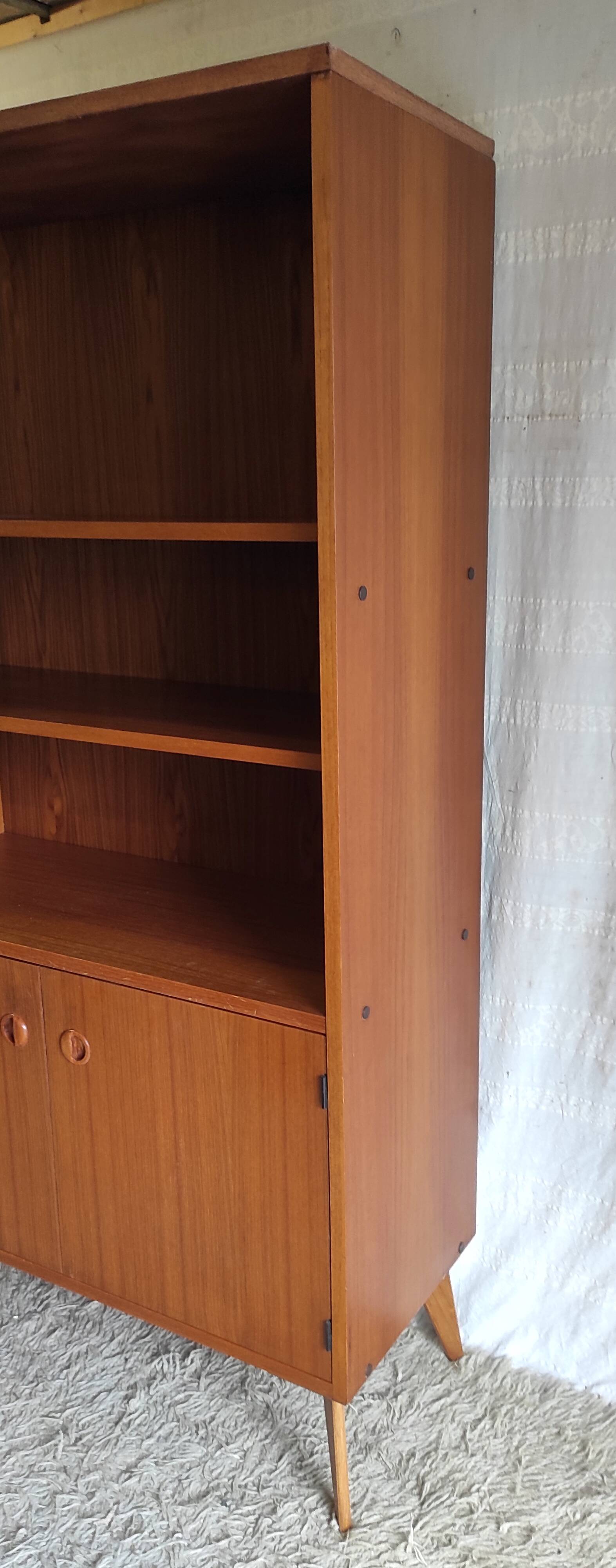Scandinavian-style teak bookcase, 1960s