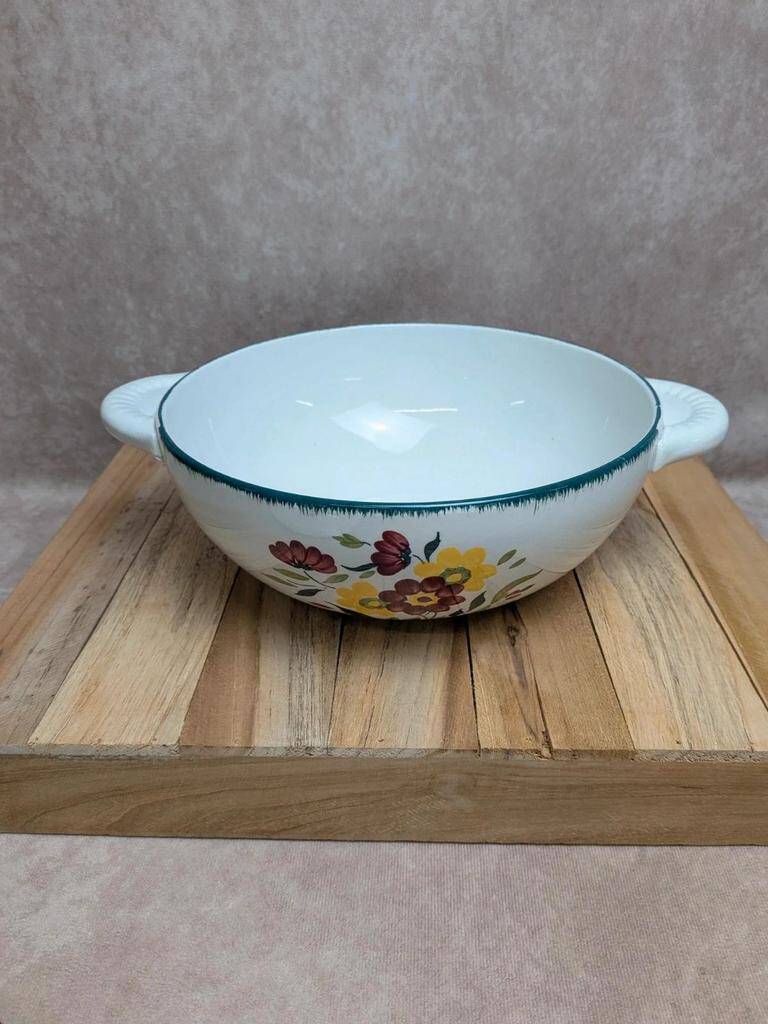 Antique soup tureen KG Lunéville Eaubonne hand-painted