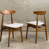 pair Scandinavian chairs from the 60s