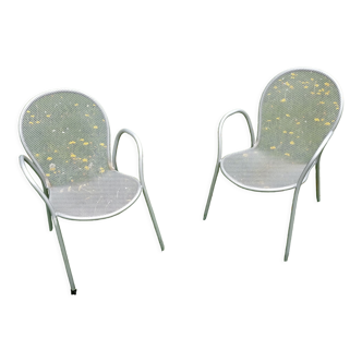 Pair of garden armchairs Emu 70s