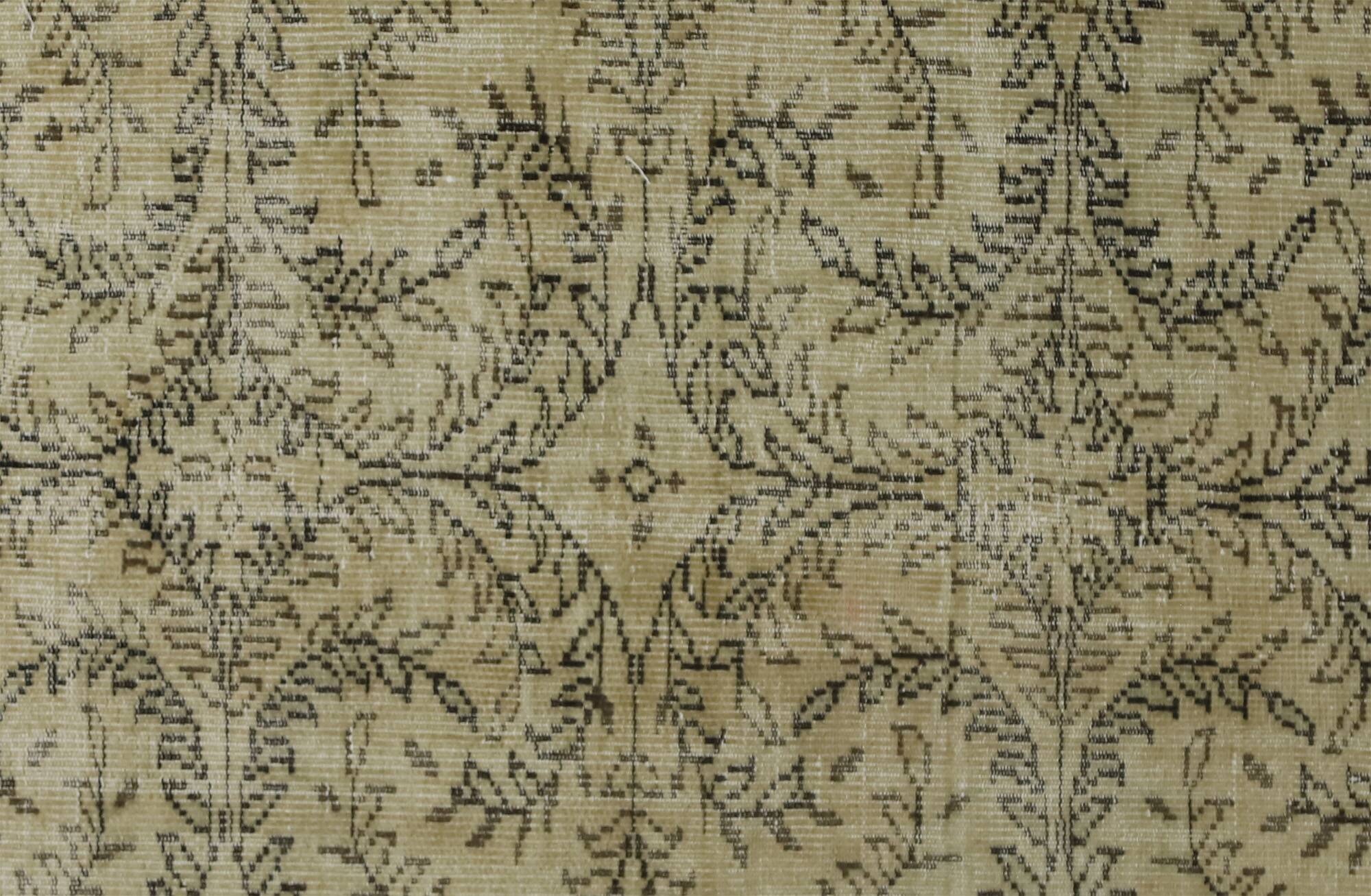 Tapis Vintage Turc – Vert & Beige – Motifs Traditionnels – 250 × 156 cm