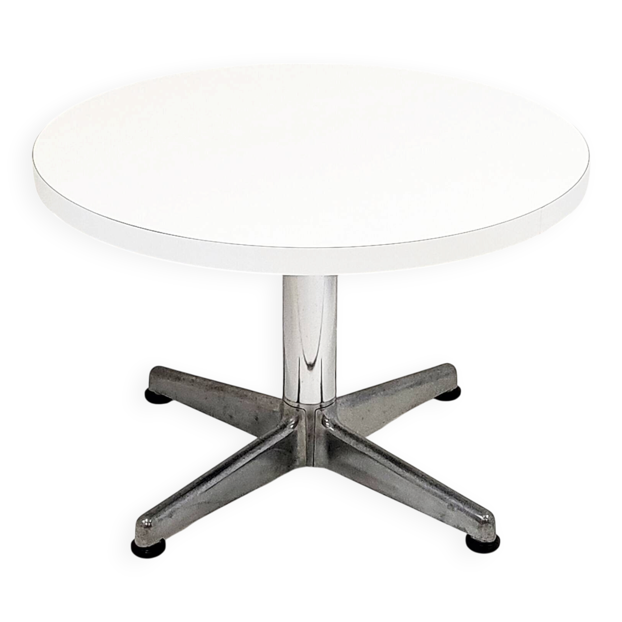 Vintage coffee table 1960 formica aluminium steel chrome dlg eames 60s 1960s