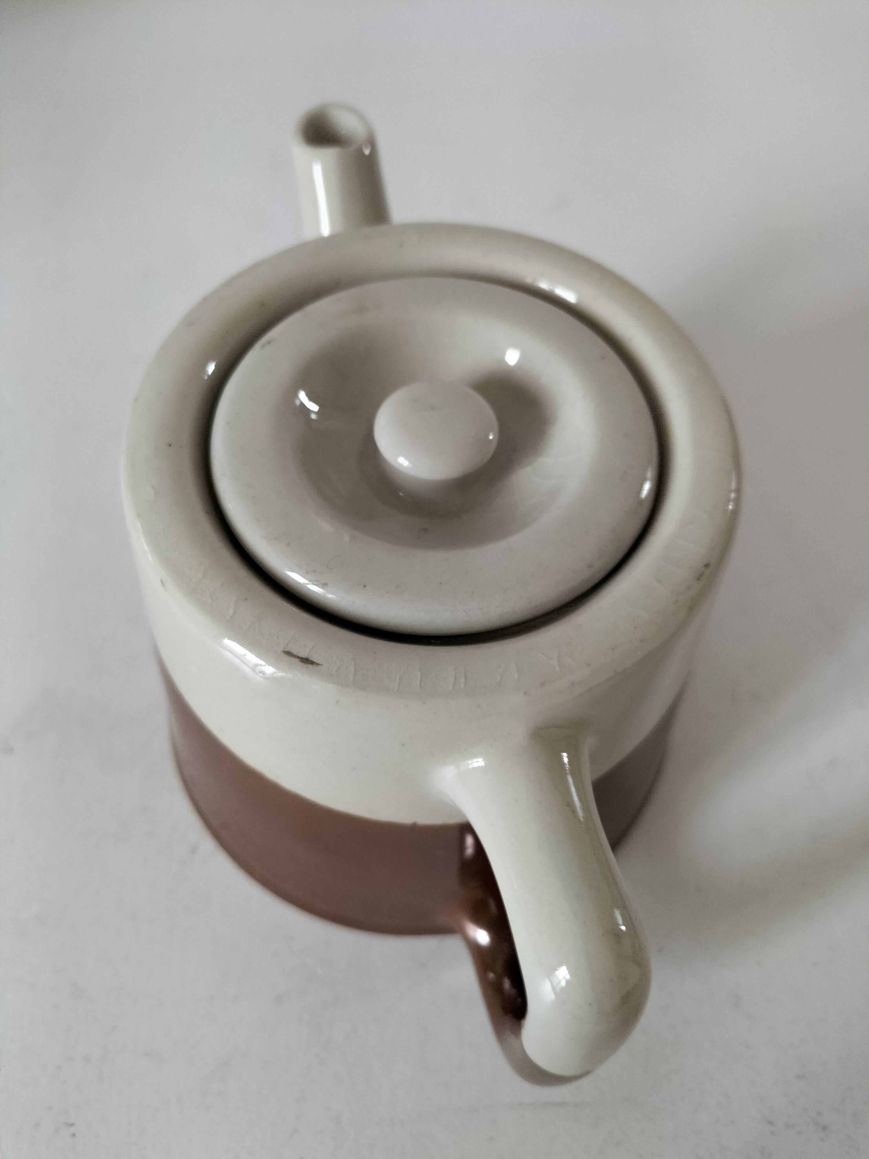 Vintage two-tone teapot — Japandi style