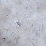Bistro pedestal table in marble and cast iron lion paws