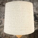 Lampadaire bobine en chêne français, 1970s