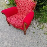 Fauteuil vintage style Louis XVI