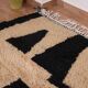 Traditional pure wool Berber rug handwoven size 150/250 cm