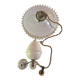 vintage white ceramic suspension complete with its electrical system