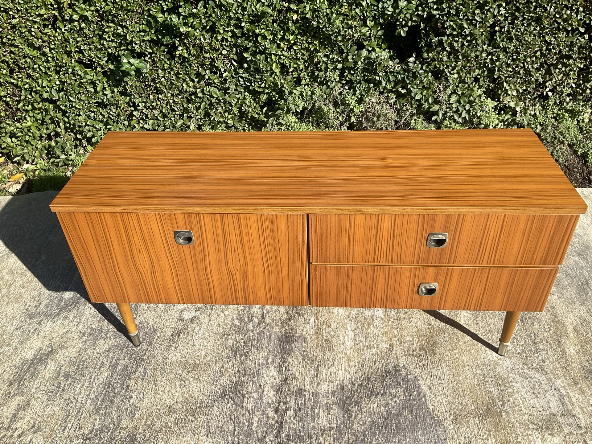Vintage teak TV unit from the 1970s.