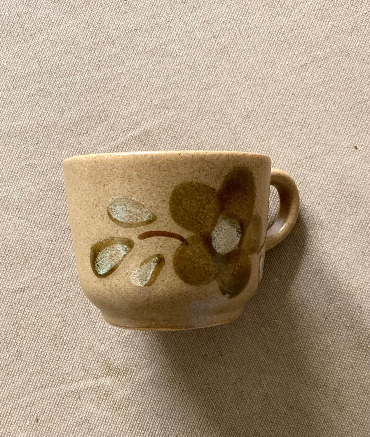 Superbe tasse Et Sous Tasse à café porcelaine de Sarreguemines décor