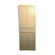 Passage door with three molded panels in solid fir, 20th century