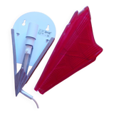 Applique vintage Ikea en verre tyoe art déco